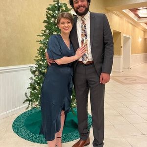 Lulu's Wrapped Up In Love Dark Green Satin Faux-Wrap Midi Dress